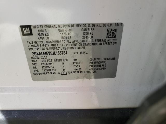 3GKALMEV5JL165784 GMC Terrain Sle