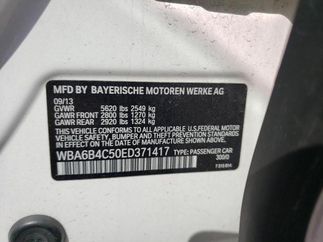 WBA6B4C50ED371417 BMW 650 Xi Gran Coupe