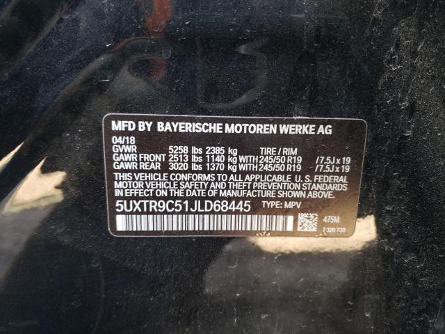 5UXTR9C51JLD68445 BMW X3 Xdrive30i