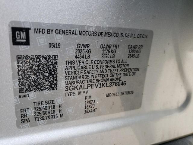 3GKALPEV1KL376046 GMC Terrain Slt
