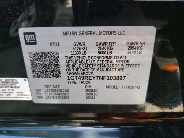 1GT49REY7NF103897 GMC Sierra K2500 Denali