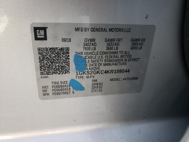 1GKS2GKC4KR159044 GMC Yukon Xl K1500 Slt