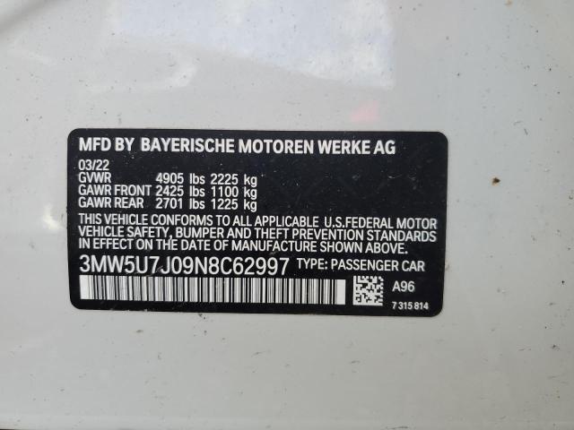 3MW5U7J09N8C62997 BMW M340I