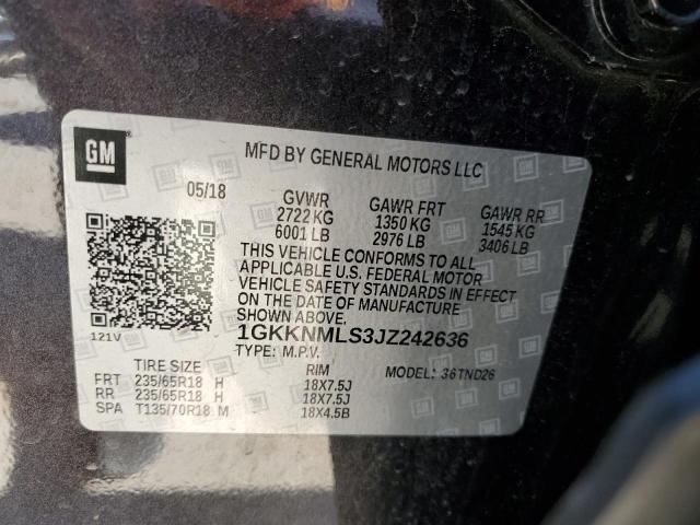 1GKKNMLS3JZ242636 GMC Acadia Slt-1