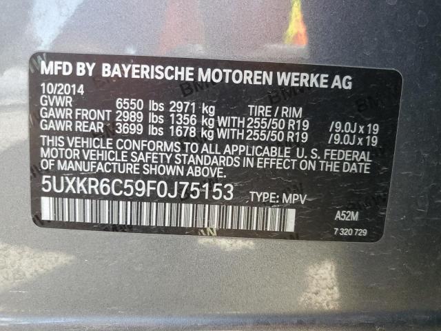 5UXKR6C59F0J75153 BMW X5 Xdrive50i