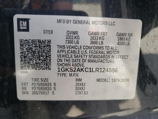 1GKS2AKC1LR124556 GMC YUKON SLE