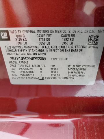 3GTP1NEC8HG202359 GMC Sierra C1500 Slt