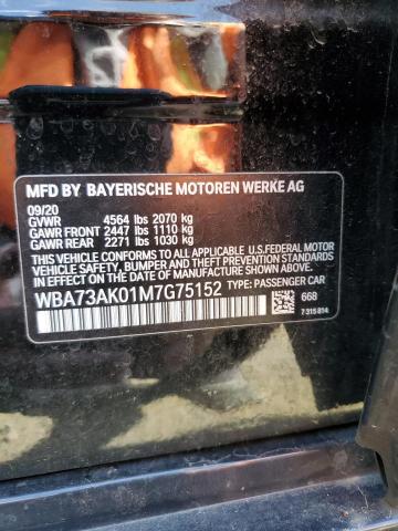 WBA73AK01M7G75152 BMW 228XI