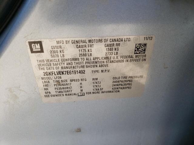 2GKFLVEK7E6191492 GMC Terrain Sle