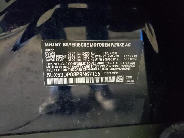 5UX53DP08P9N67135 BMW X3 Xdrive30i