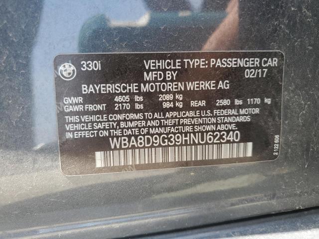 WBA8D9G39HNU62340 BMW 330 XI