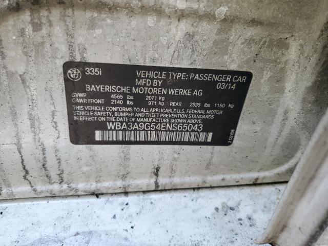 WBA3A9G54ENS65043 BMW 335 I