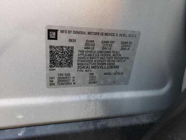 3GKALMEVXLL139345 GMC Terrain Sle