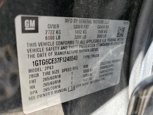 1GTG6CE37F1240540 GMC CANYON SLT