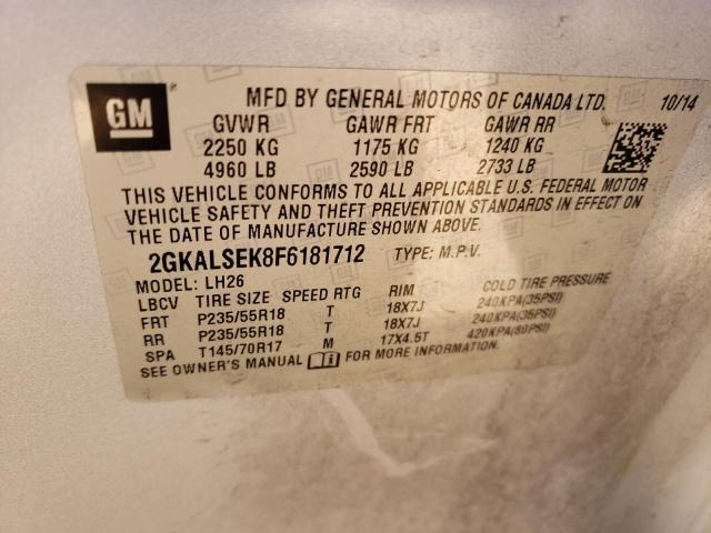 2GKALSEK8F6181712 GMC Terrain Slt