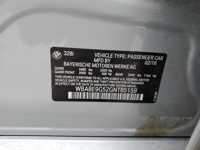WBA8E9G52GNT85159 BMW 328 I Sulev