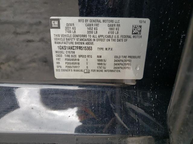 1GKS1AKC7FR515363 GMC YUKON SLE