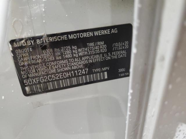 5UXFG2C52E0H11247 BMW X6 Xdrive35i