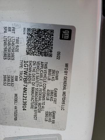 1GTW7BF74N1213914 GMC Savana G2500