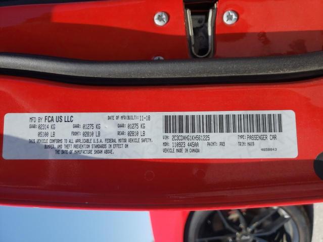 2C3CDXHG1KH561225 Dodge CHARGER GT