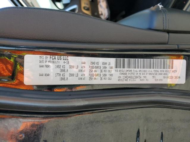 1C4RDHAG9JC384754 Dodge Durango Sxt