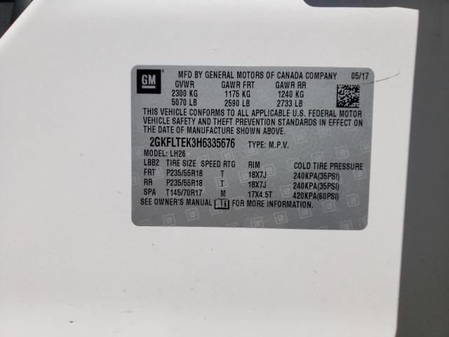2GKFLTEK3H6335676 GMC Terrain Sle