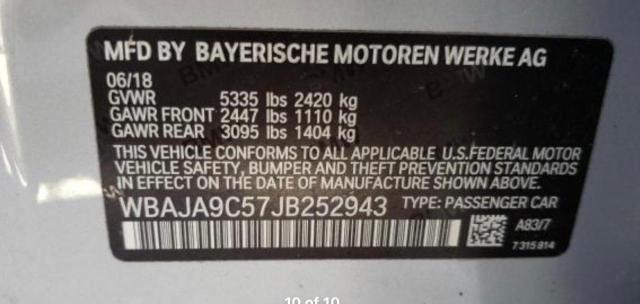 WBAJA9C57JB252943 BMW 530e