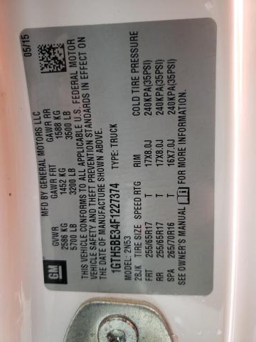 1GTH5BE34F1227374 GMC CANYON SLE