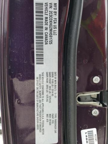 2C3CDXHG2MH591725 Dodge CHARGER GT