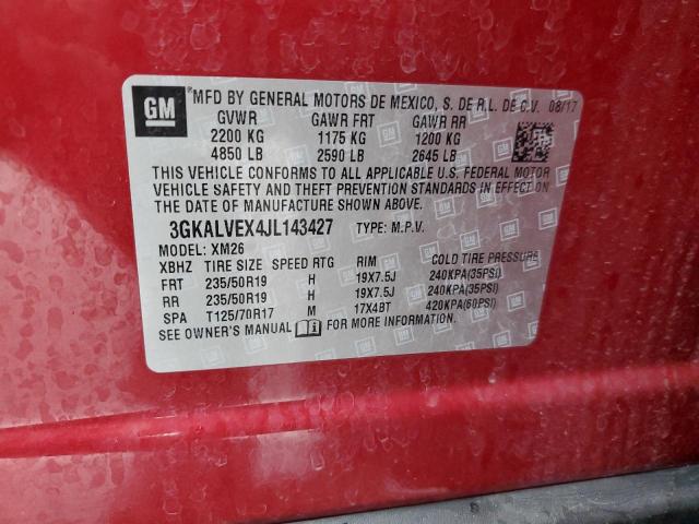 3GKALVEX4JL143427 GMC Terrain Slt