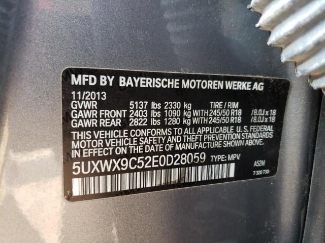 5UXWX9C52E0D28059 BMW X3 Xdrive28i