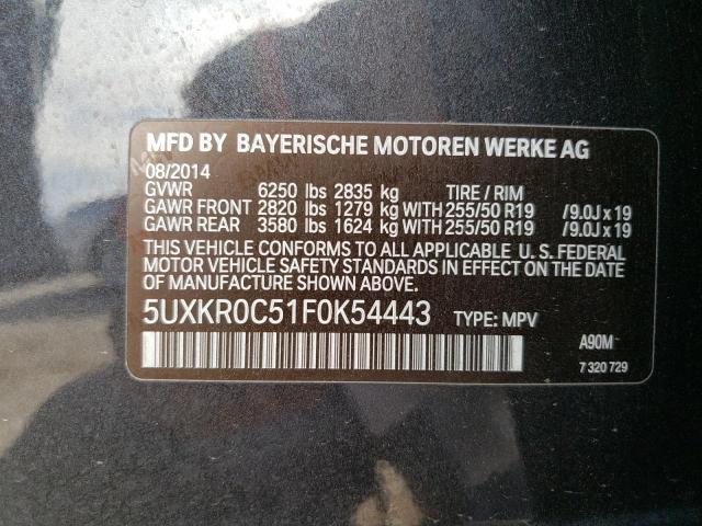 5UXKR0C51F0K54443 BMW X5 Xdrive35i
