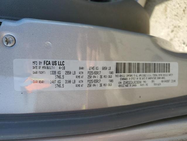 2C4RDGEGXJR238200 Dodge Grand Caravan Gt