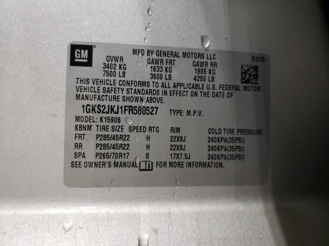 1GKS2JKJ1FR580527 GMC YUKON XL DENALI