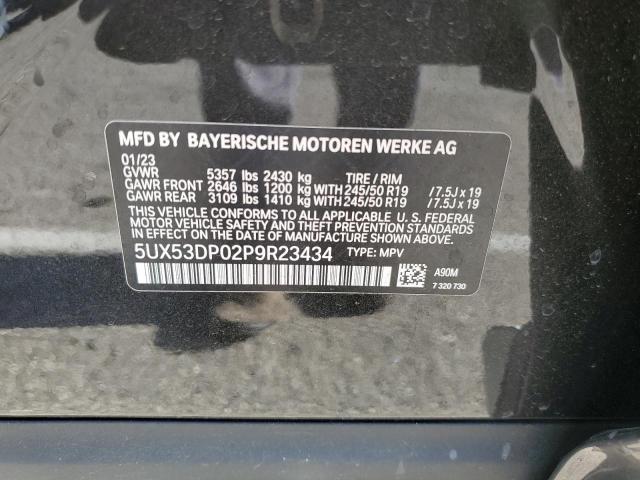 5UX53DP02P9R23434 BMW X3 Xdrive30i