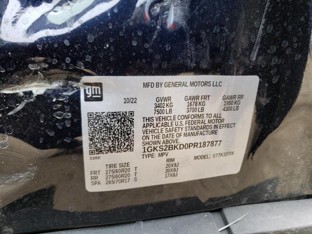 1GKS2BKD0PR187877 GMC YUKON SLT