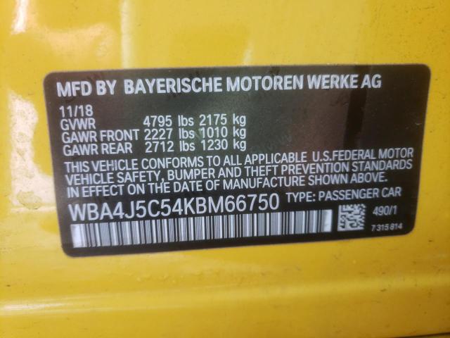 WBA4J5C54KBM66750 BMW 440i Gran Coupe