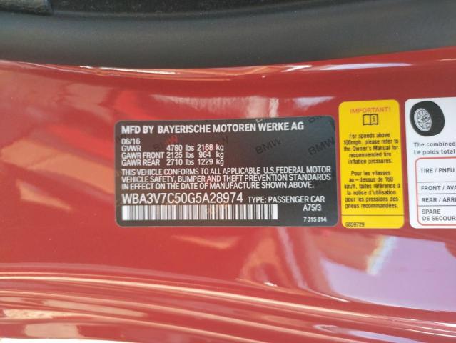 WBA3V7C50G5A28974 BMW 428 I Sulev