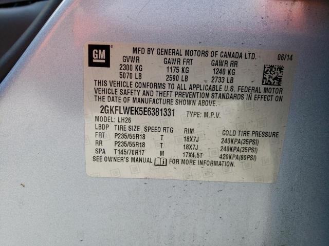 2GKFLWEK5E6381331 GMC Terrain Sle