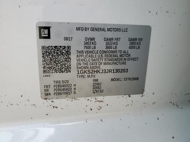 1GKS2HKJ3JR130203 GMC YUKON XL DENALI