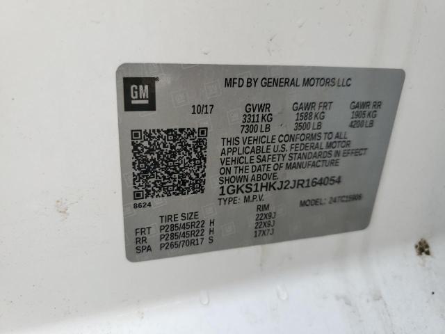 1GKS1HKJ2JR164054 GMC YUKON XL DENALI