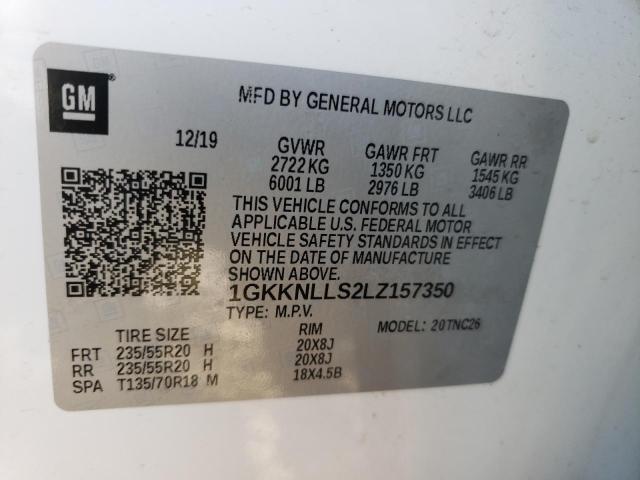 1GKKNLLS2LZ157350 GMC Acadia At4