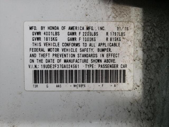 19UDE2F37GA024561 Acura Ilx Base Watch Plus