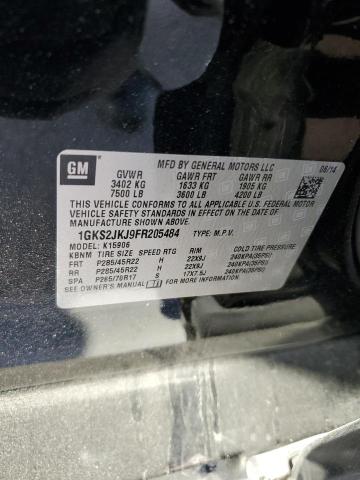 1GKS2JKJ9FR205484 GMC YUKON XL DENALI