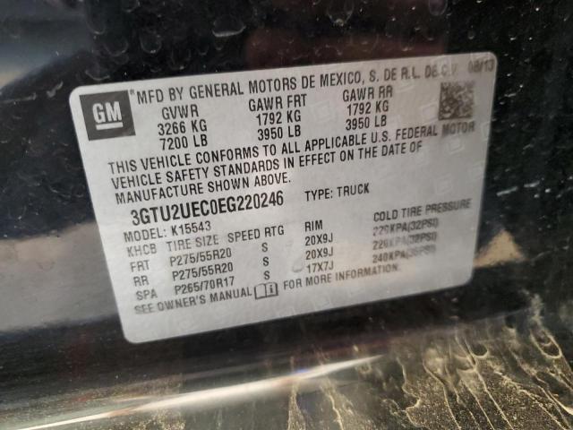 3GTU2UEC0EG220246 GMC Sierra K1500 Sle