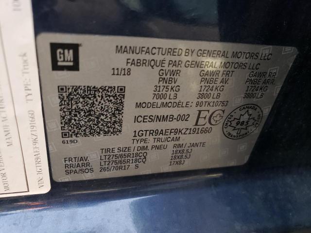 1GTR9AEF9KZ191660 GMC Sierra K1500