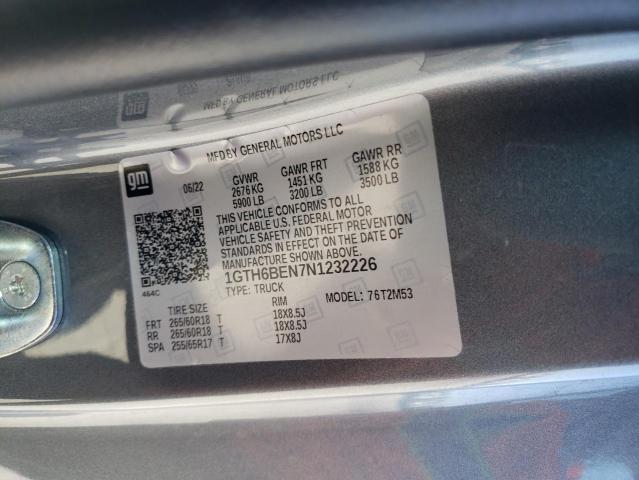 1GTH6BEN7N1232226 GMC Canyon Elevation