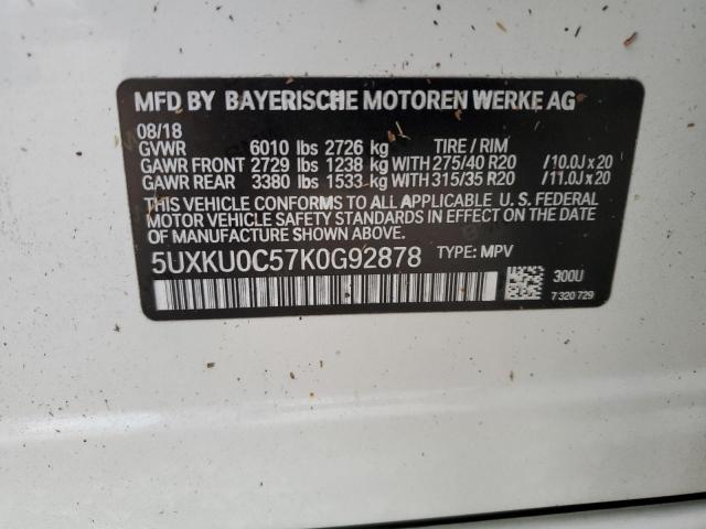 5UXKU0C57K0G92878 BMW X6 Sdrive35i