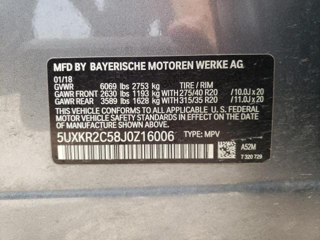 5UXKR2C58J0Z16006 BMW X5 Sdrive35i