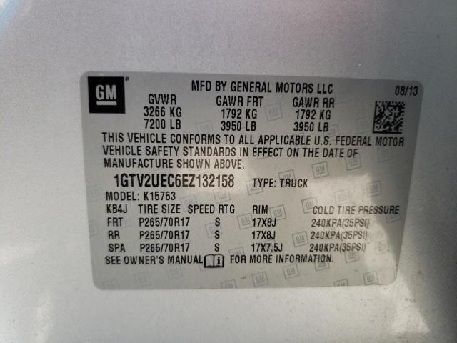 1GTV2UEC6EZ132158 GMC Sierra K1500 Sle
